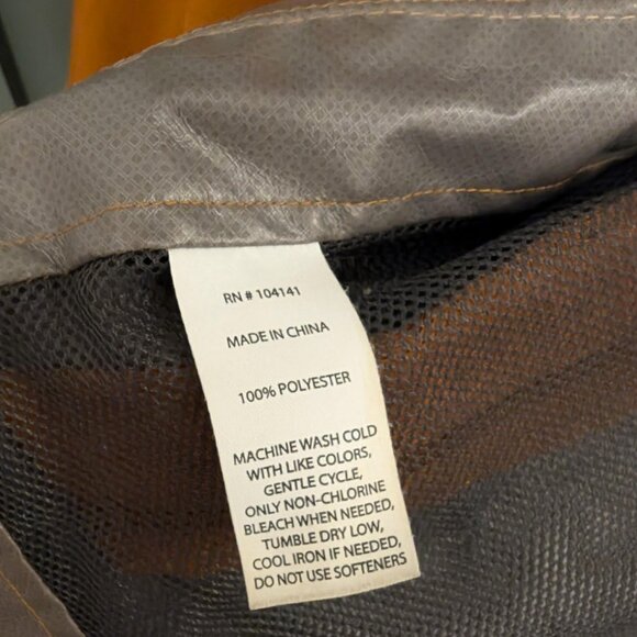 ALPINE DESIGN Altitude Hooded Lightweight Waterproof Rain Jacket, Orange, Large - Picture 11 of 11